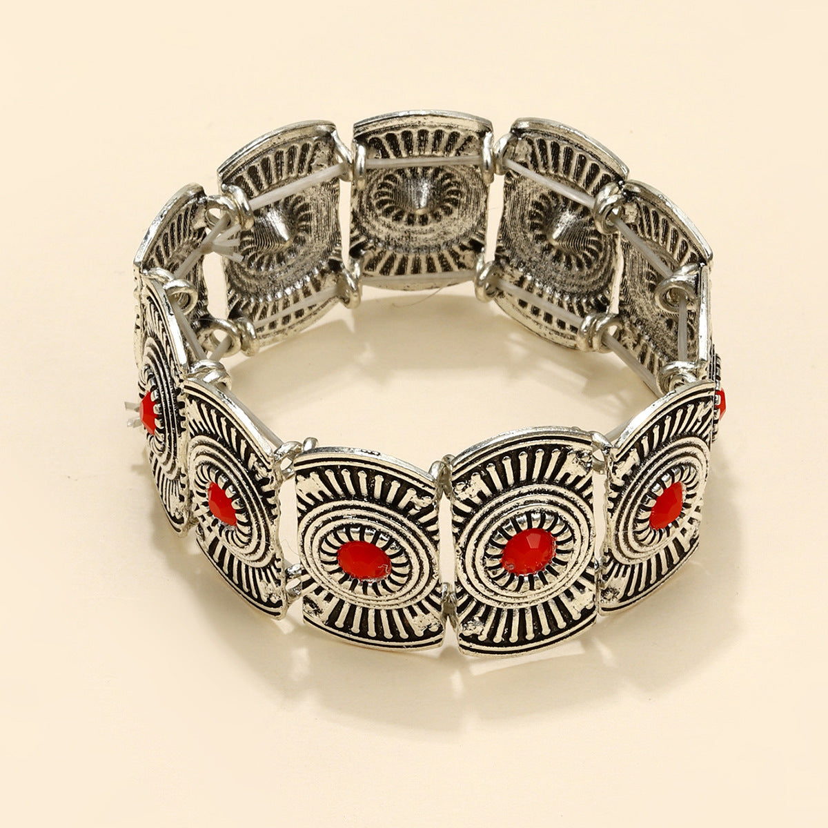 Wholesale Vintage Alloy Turquoise Stretch Bracelet Bohemian Bracelet